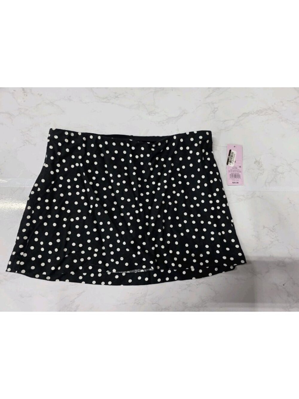 Wild Fable Women’s XS Black White Polka Dot Mini Skirt Pull On NWT. Wl489